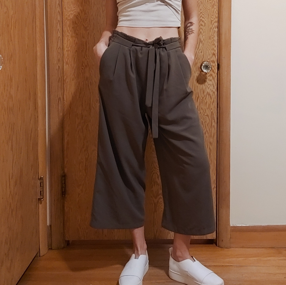 Olive green pants